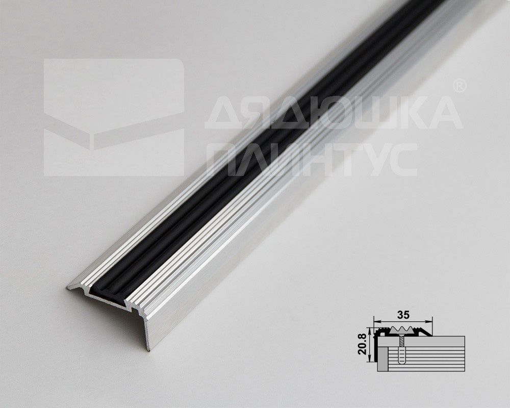 Порог угловой ПУ 07-1.900.02л Золото