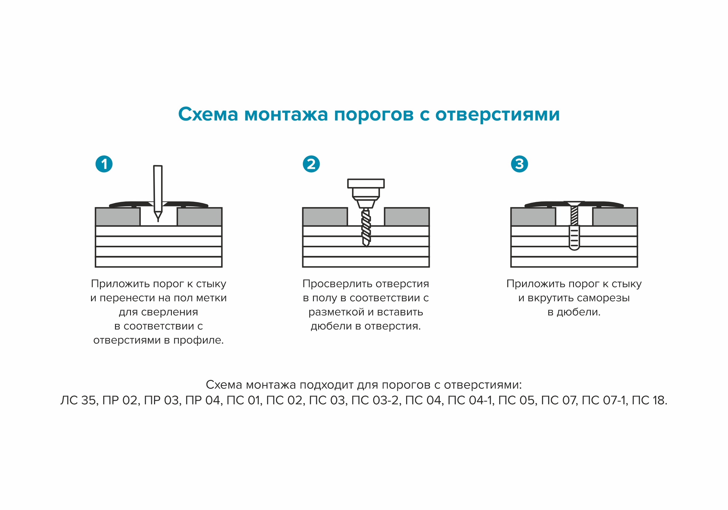 Порог разноуровневый ПР 04.900.086 Пробка
