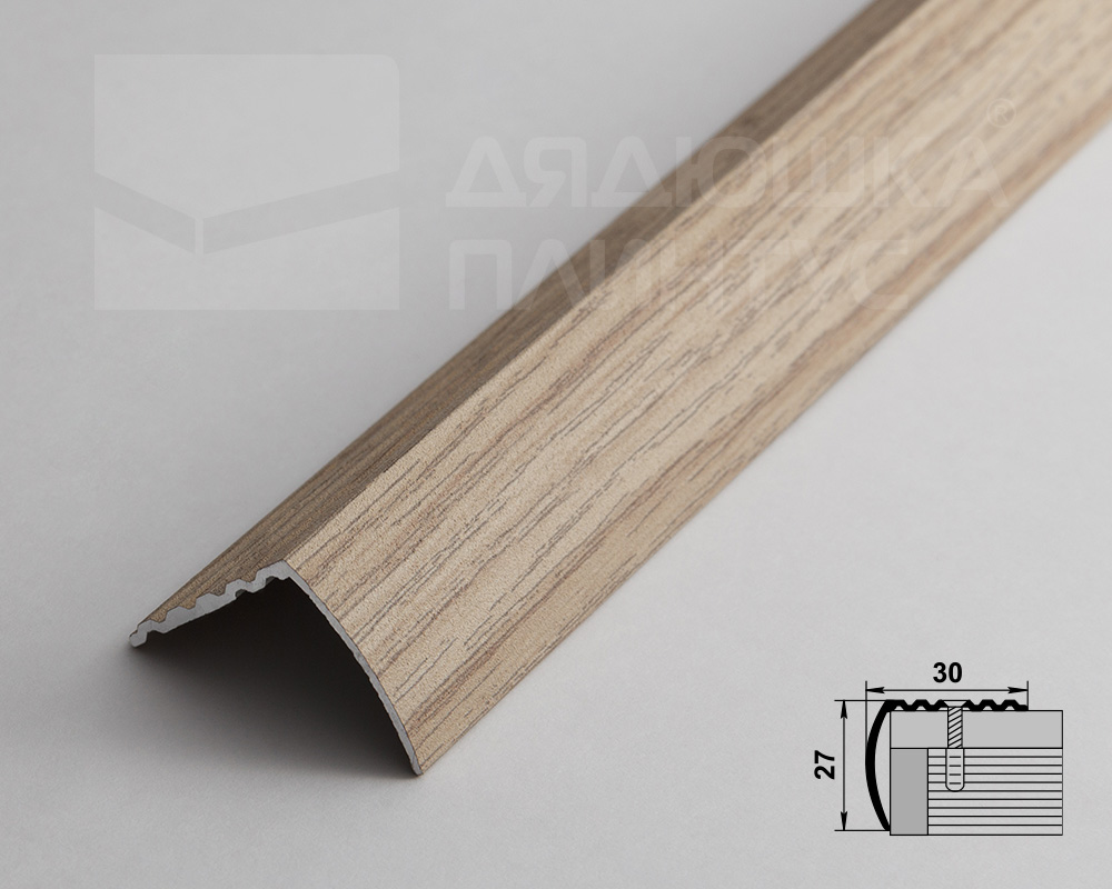 Порог угловой ПУ 04.1800.089 Клен беленый