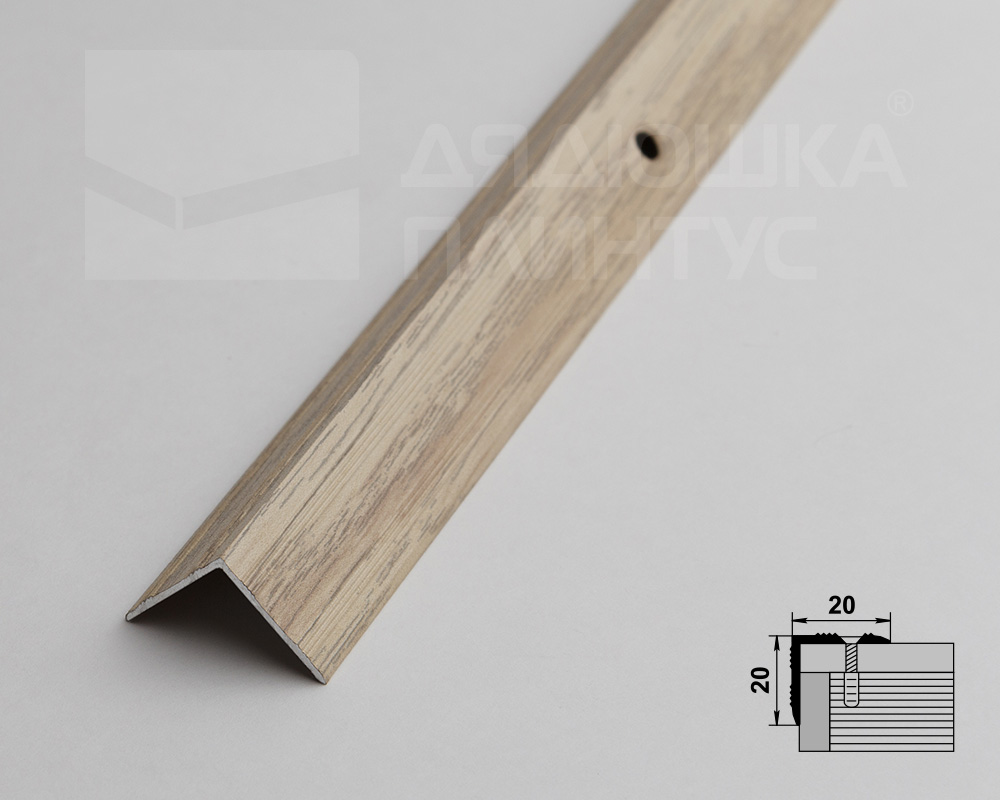 Порог угловой ПУ 05.900.089 Клен беленый