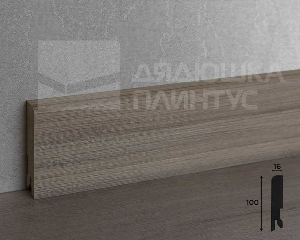 Плинтус МДФ Лука Пл 100-1МДФ.2700.Point line 24087 Дуб беленый