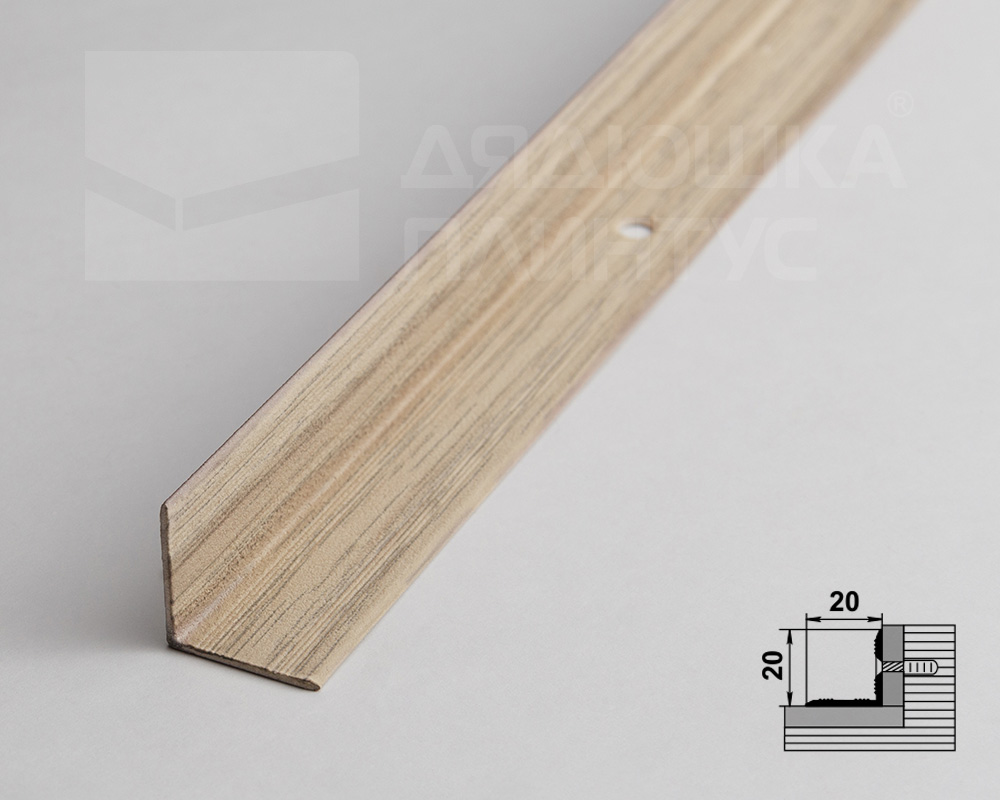 Порог угловой ПУ 05-1.900.089 Клен беленый
