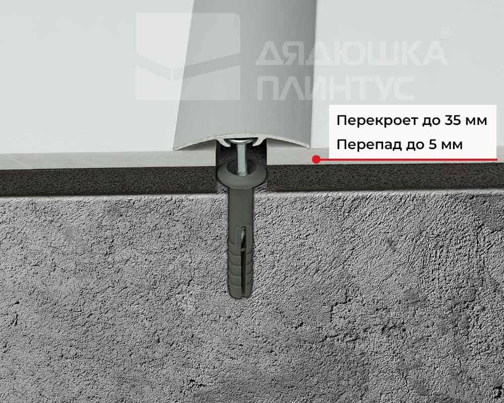 Порог одноуровневый ПС 04-3.1800.R170 Дуб венеция