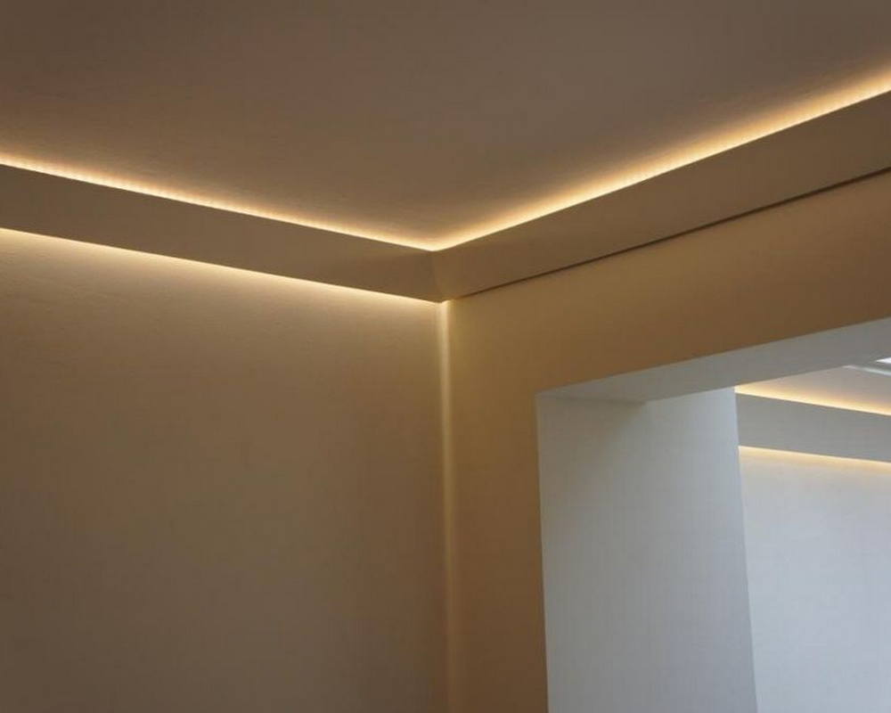 Карниз потолочный NMC IL2 50*105*2000. Белый под подсветку