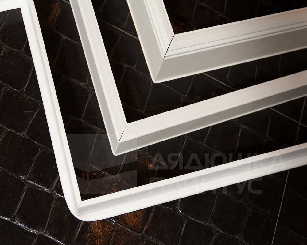 Плинтус ХДФ Dollken S100 100 мм х 2,575м 1248 Бело-серый