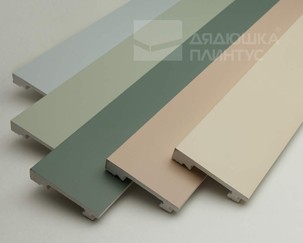 Плинтус из полистирола высокой плотности Волшебная Палочка. Окрашенная. 80мм 2м. NCS 2502-Y