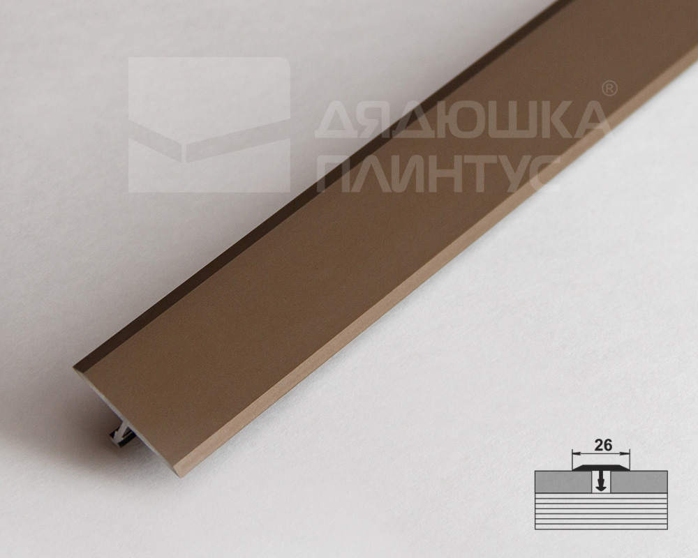 Порог одноуровневый ПС 11.2700.204л Бронза