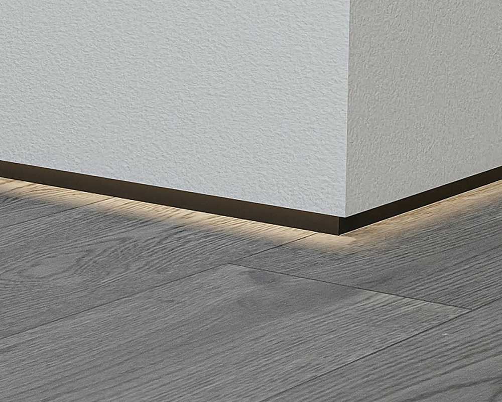 Алюминиевый теневой профиль Волшебная палочка Черный