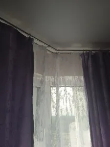 Карниз двухрядный кованый УЮТ d25мм 2,8м Белый