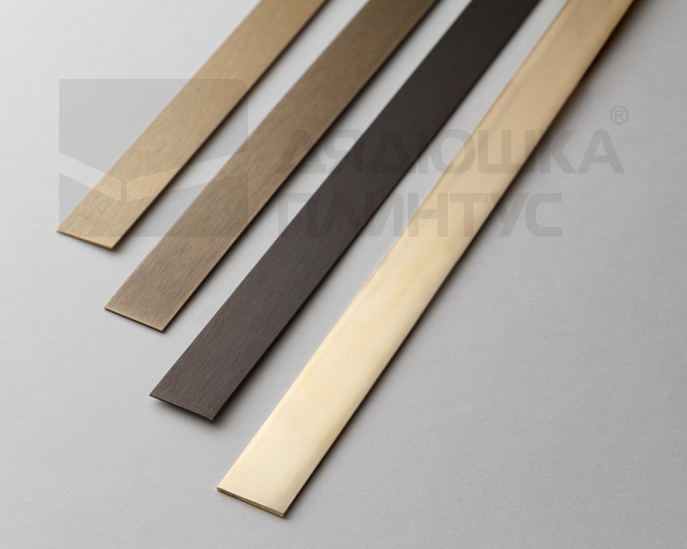 PVL87-04 Полоса латунь антик бронза светлая 10мм 2,7м