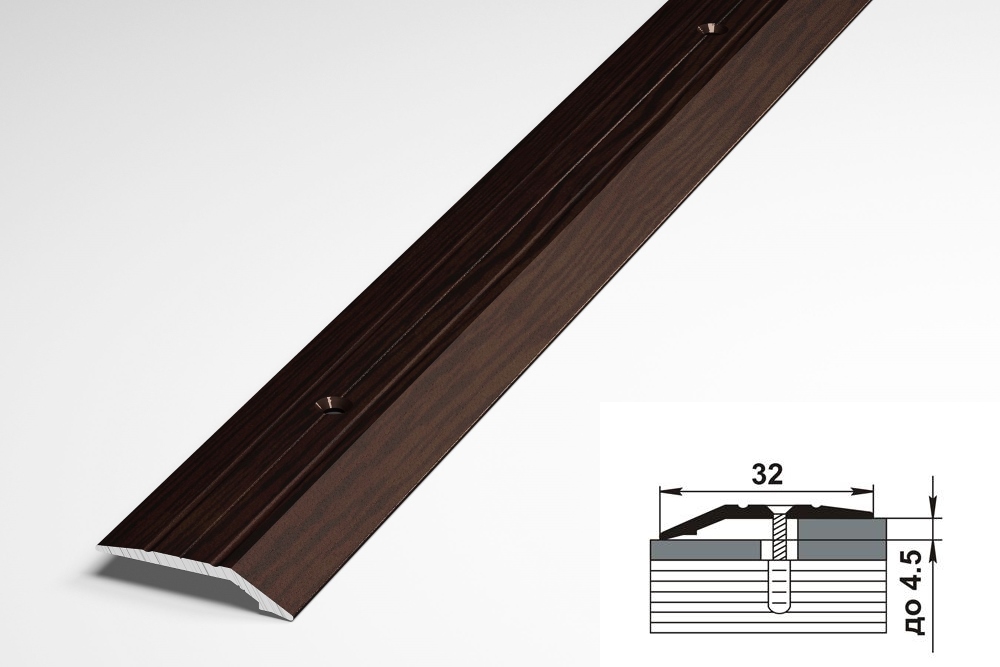 Порог разноуровневый ПР 03.2700.295 Дуб венге