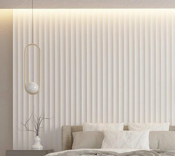 Стеновая панель 3D СОЛИД 4 UHD 06/120 120*2800 белая