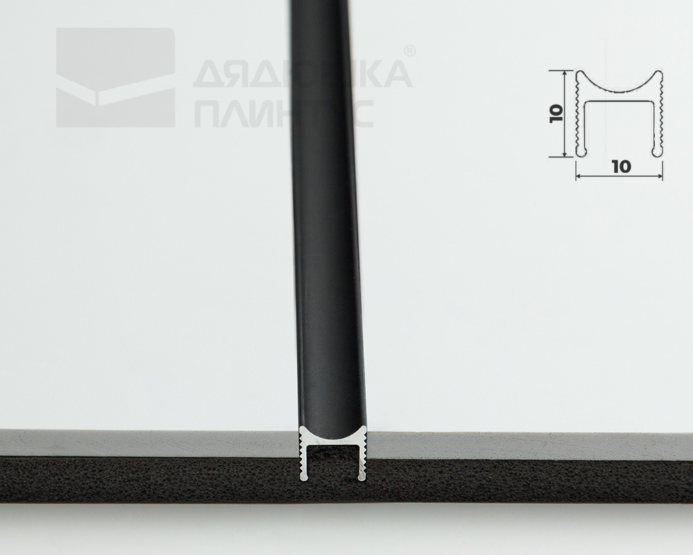 Теневой профиль Decaro Engineering D008 Черный 3,0 м