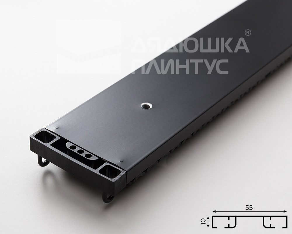 Карниз двухрядный алюминиевый ТРЭК УЮТ 1,2м Черный