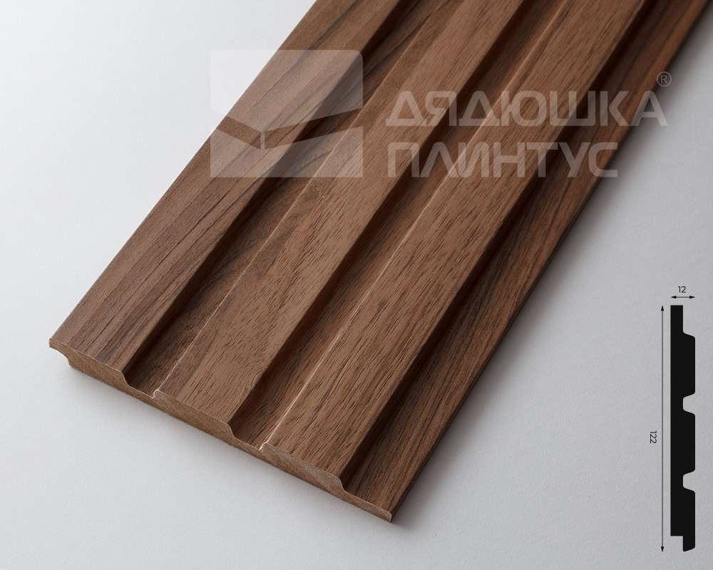 Панель МДФ ACUPAN 61.08.122502.92 рейки 12х122х2760 мм Орех светлый