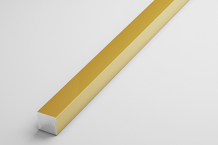 Штанга квадратная 10х10 мм ШКв 10.2000.502л Золото. Цена за 5 штук.