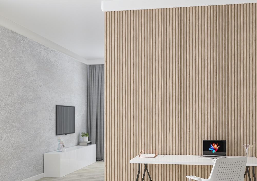 Панель вспененный полистирол ГРЕЙС 3D RAIL 120*2700 мм.  Ель