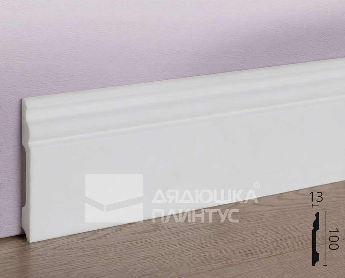 Плинтус из полистирола высокой плотности NMC Wallstyl FB2 Белый