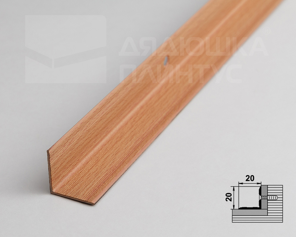 Порог угловой ПУ 05-1.1800.083н Бук натуральный