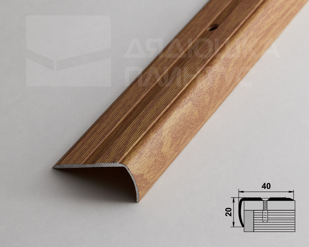 Порог угловой ПУ 06.1800.084 Дуб универсальный