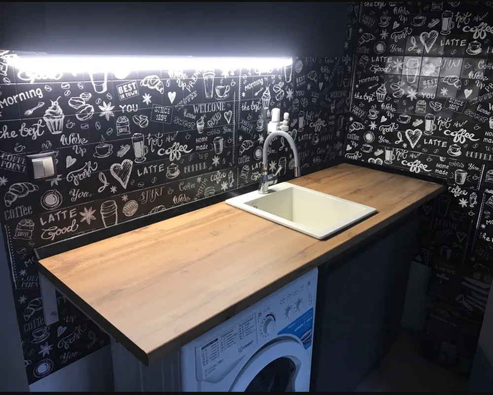 Плинтус для столешниц BL44 Black stone 37*24*3000 мм.