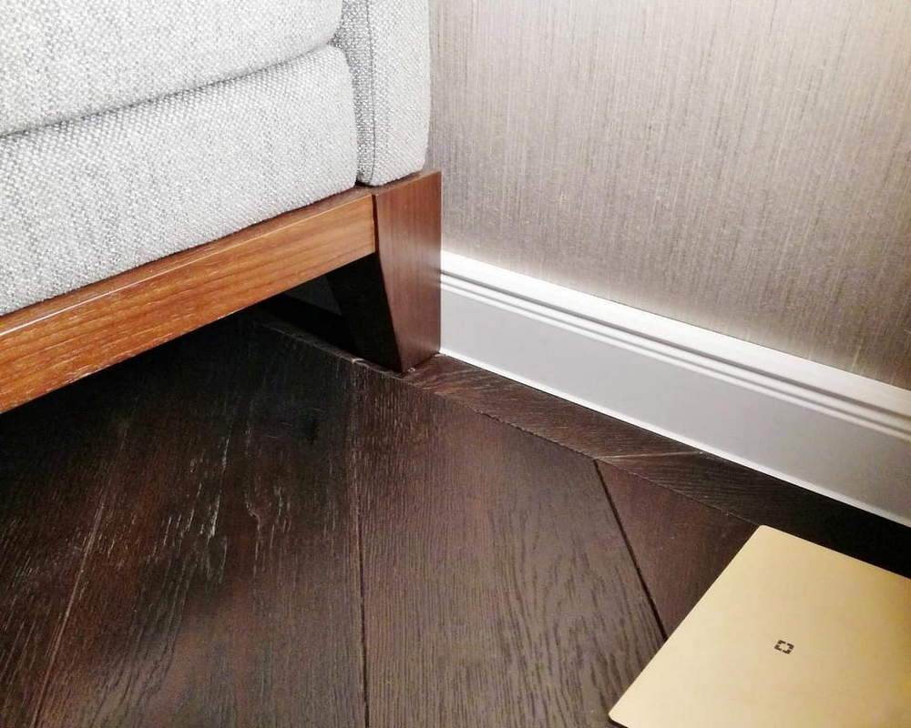 Плинтус ХДФ Dollken Cubu Hamburg Style 100 мм х 2,5 м 5012 Белый