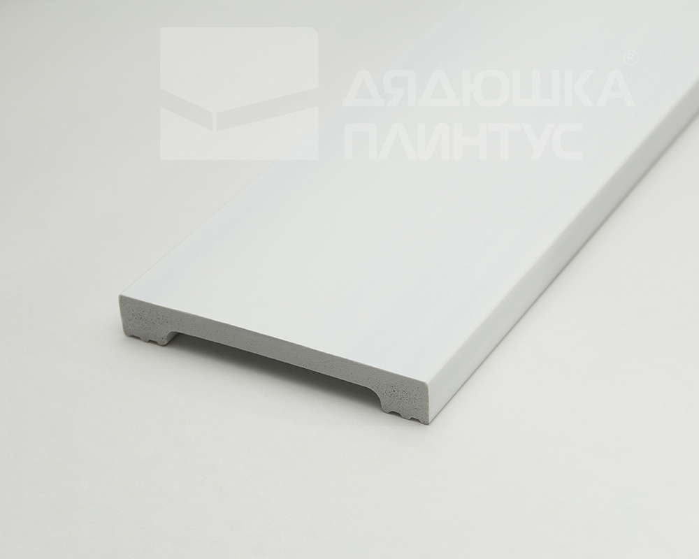 Плинтус из полистирола высокой плотности Волшебная Палочка 80*15*2000. MSPOL 101 Белый под покраску