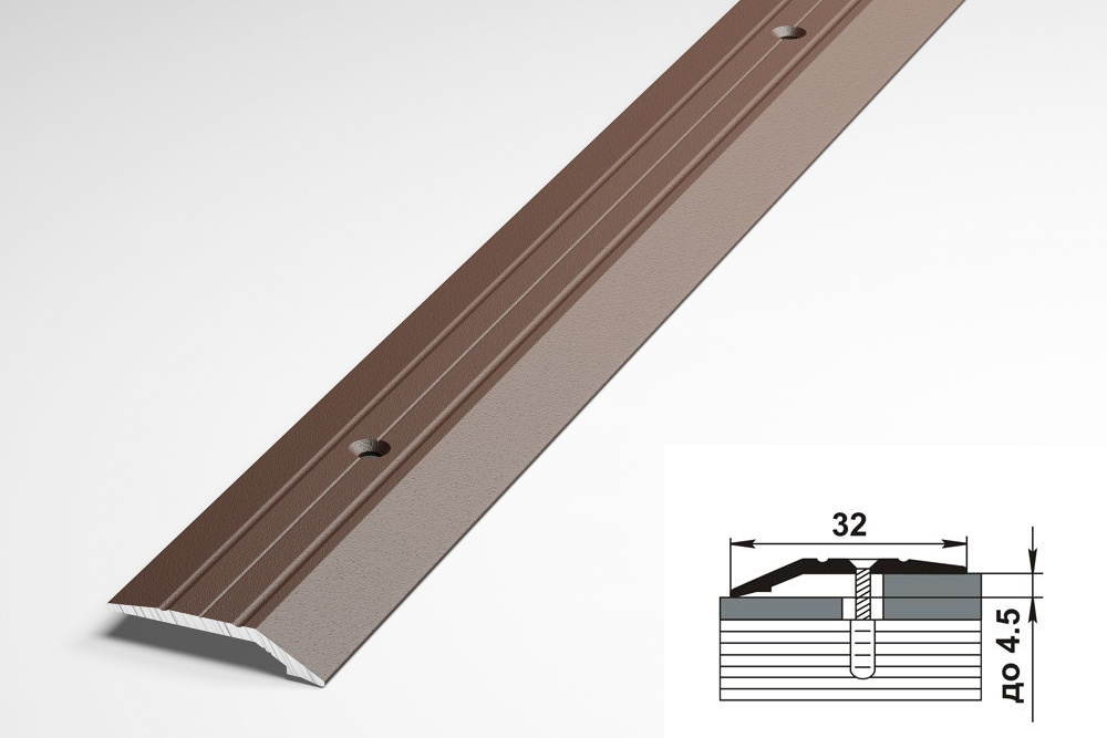 Порог разноуровневый ПР 03.2700.203 Шоколад
