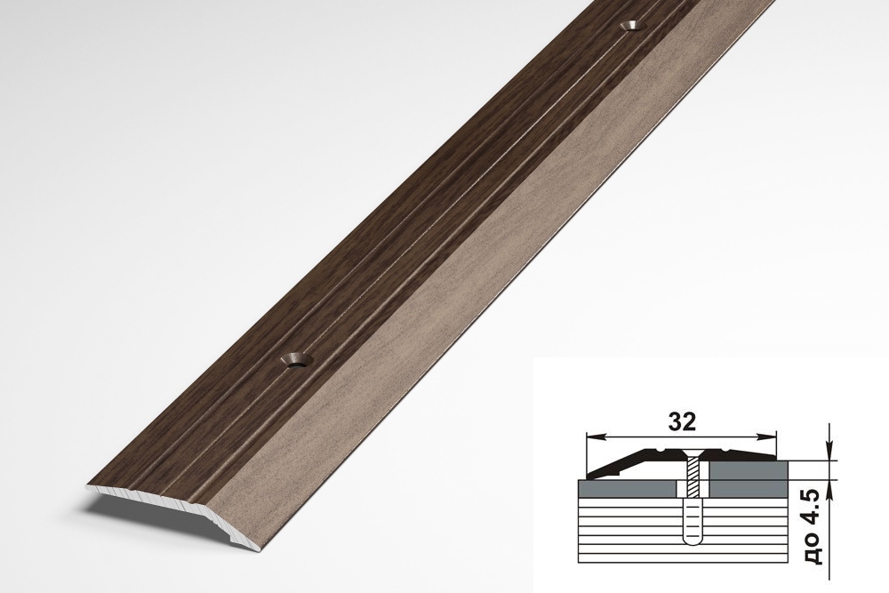 Порог разноуровневый ПР 03.1800.061 Дуб мокко