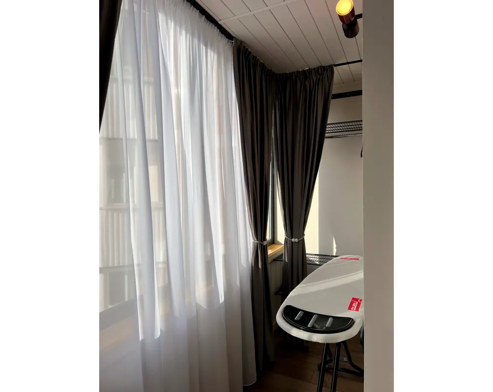 Карниз двухрядный алюминиевый ТРЭК УЮТ 3,0м Черный составной