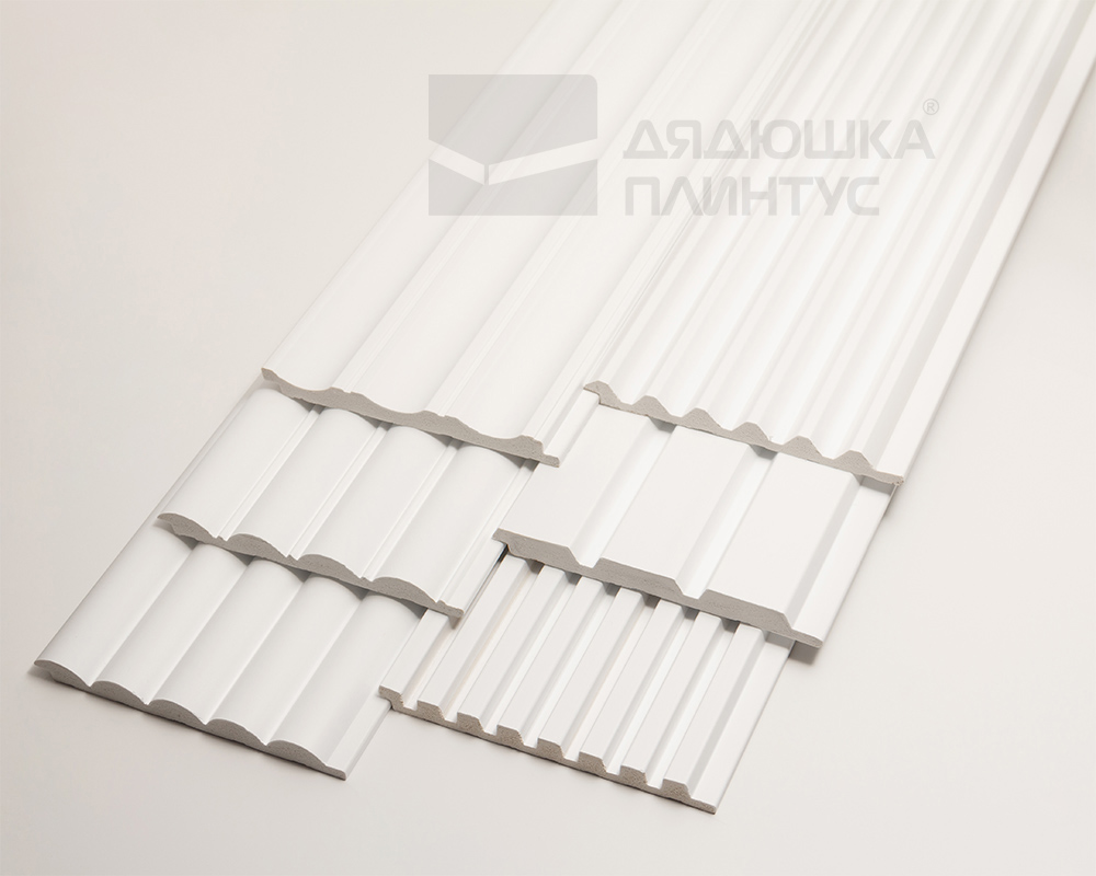 Стеновая панель Волшебная Палочка 103. 2700*120*12 мм Белая под покраску