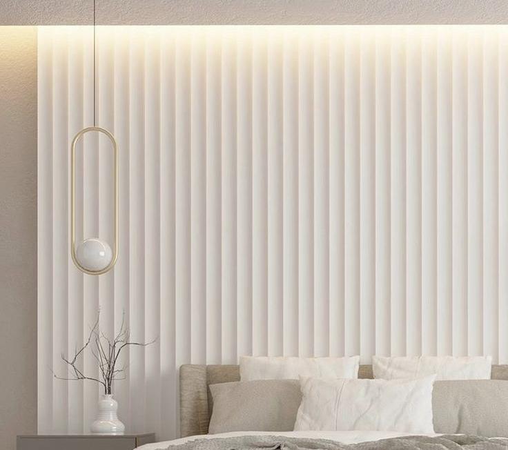 Стеновая панель МДФ. 2760*122*12мм AP122505.91 Белый под покраску