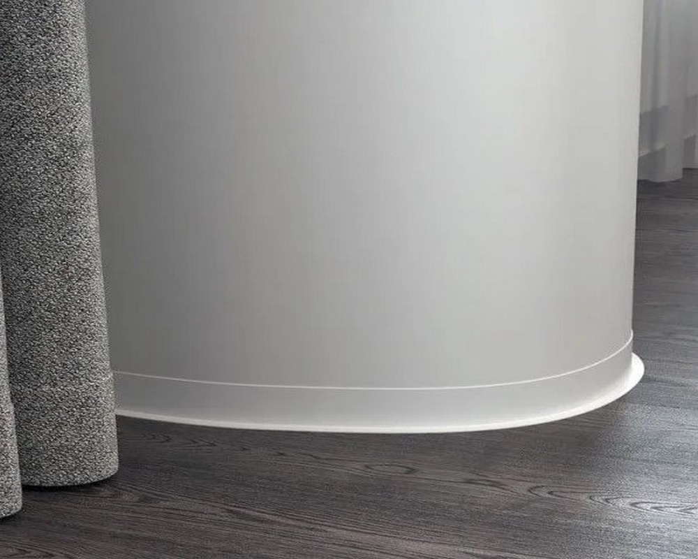 Плинтус эластичный ПВХ Dollken WL80 80мм х 15мм 1137. Белый