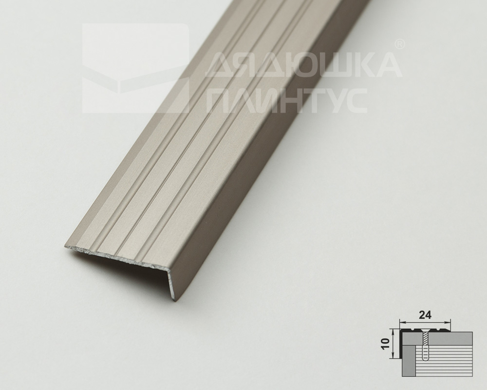 Порог угловой ПУ 01.900.042л Анод шампань