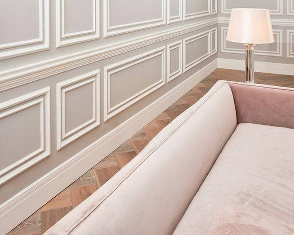 Плинтус из полистирола высокой плотности NMC Wallstyl FO1 Белый