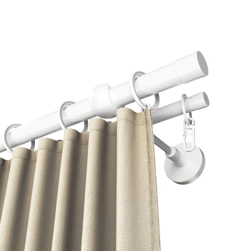 Карниз двухрядный кованый УЮТ d25мм 1,8м Белый