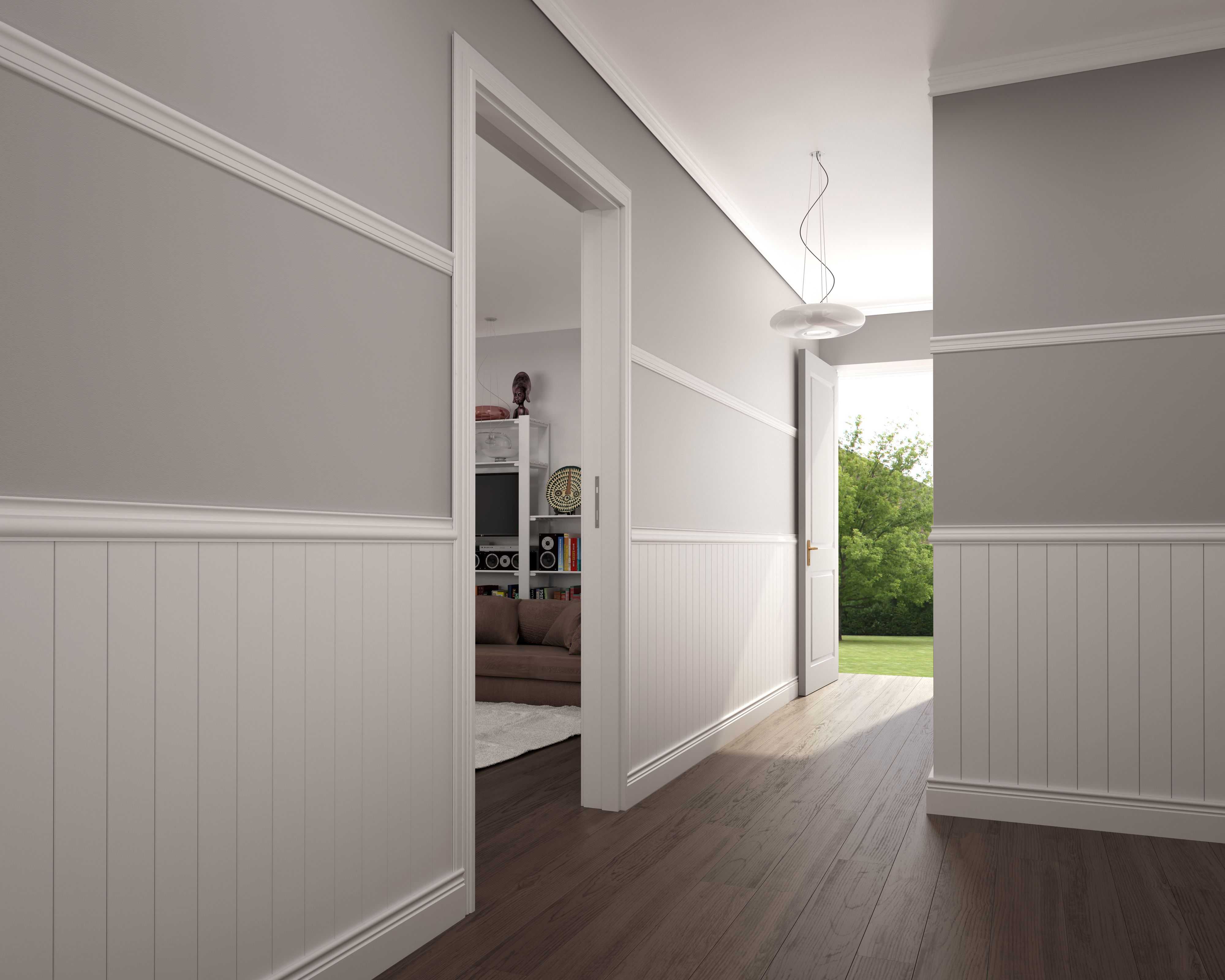 Плинтус МДФ Smartprofile Paint 120B Белый