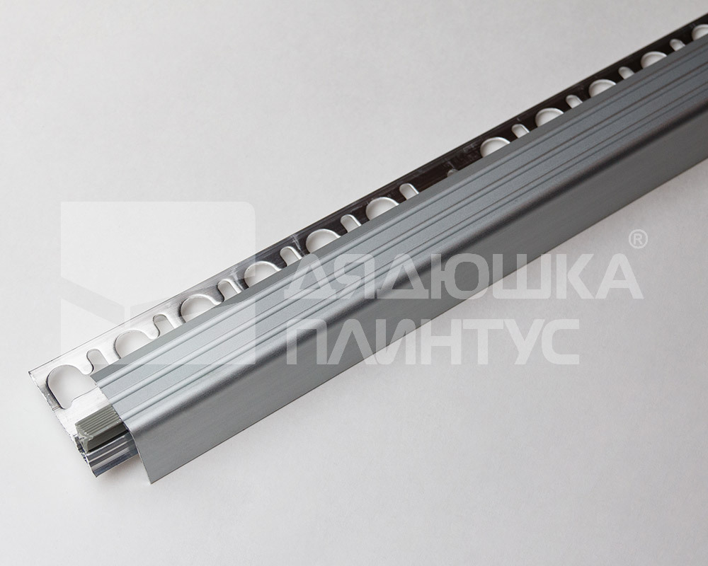 Алюминиевый составной порог Progress 10/12*25мм Алюминий анод. PINYCAA 09