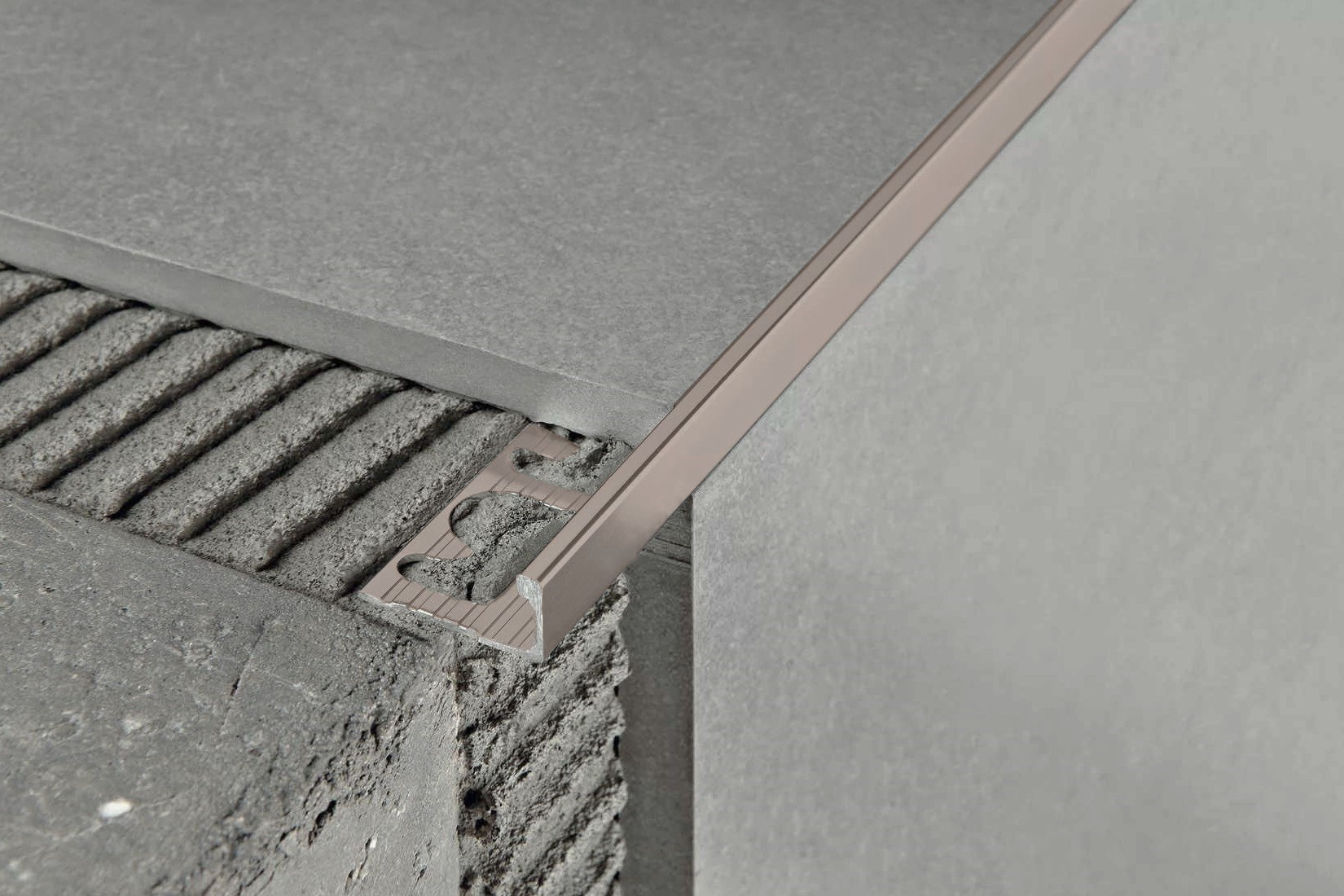 Профиль окантовочный Волшебная палочка MSPK 01.2700.042L 10мм 2,7м Шампань матовая